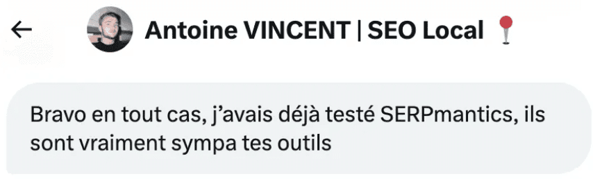 Résultats Antoine