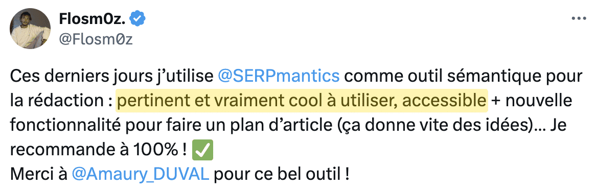 Résultats Flo